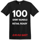 100 T-SHIRT BUNDLE | RETAIL READY